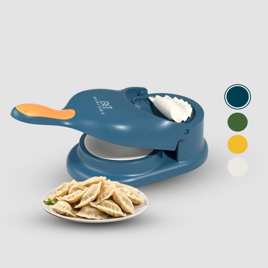 MERCORA 4 in 1 Dumpling Maker Ghughra Momos Maker Machine, Skin Press Mould for Gujiya Ghughra Mould Machine