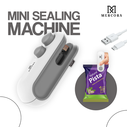 MERCORA Portable Mini Sealing Machine Rechargeable