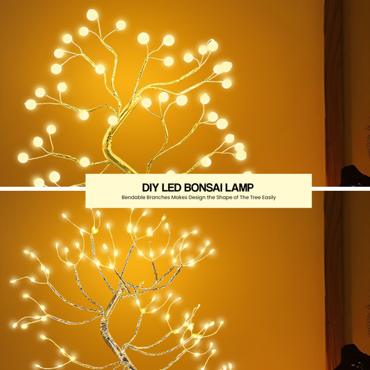 MERCORA LED Bonsai Tree Light With 36 Pearls